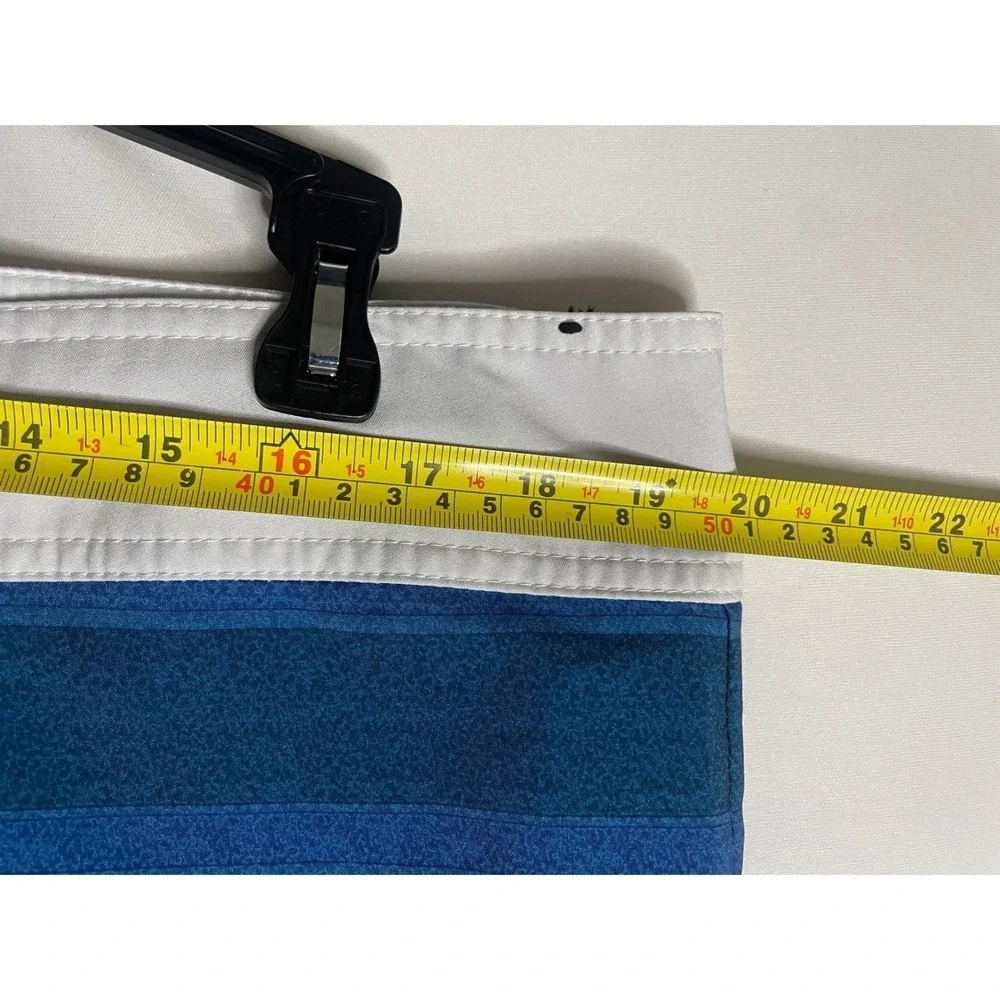 Ocean Current Mens Blue Striped Board Shorts Cargo Pocket Swim Trunks Size 38
